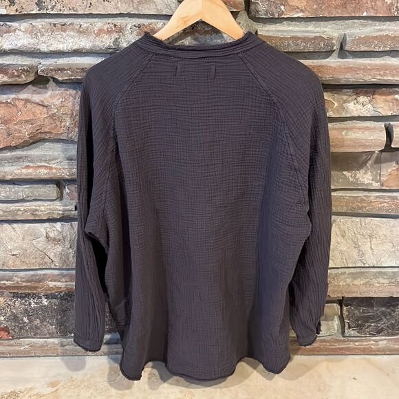 We The Free Black Button Down Shirt - Picture 5 of 7